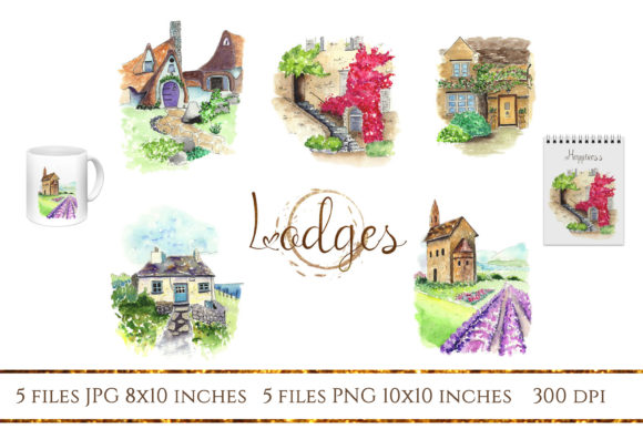 Beautiful House Watercolor: Top Illustrations for Crafters