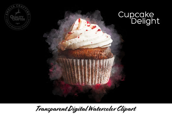 Cupcake Delight Watercolor Illustration