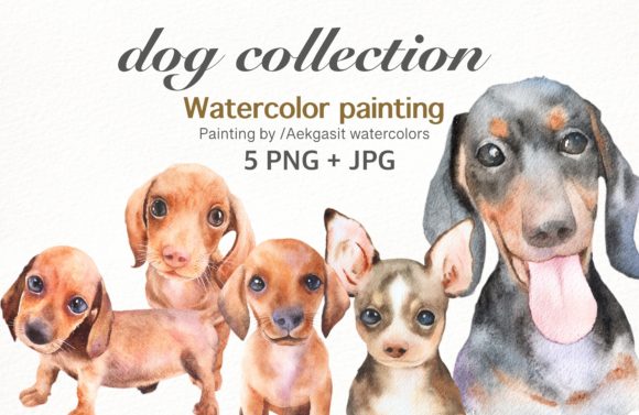Dog Watercolor Clipart Review