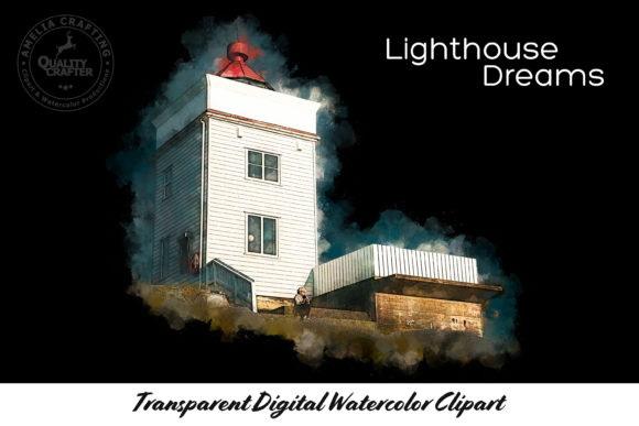 Lighthouse Dreams Watercolor Clipart