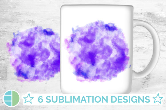Purple Watercolor Sublimation Background Illustrations