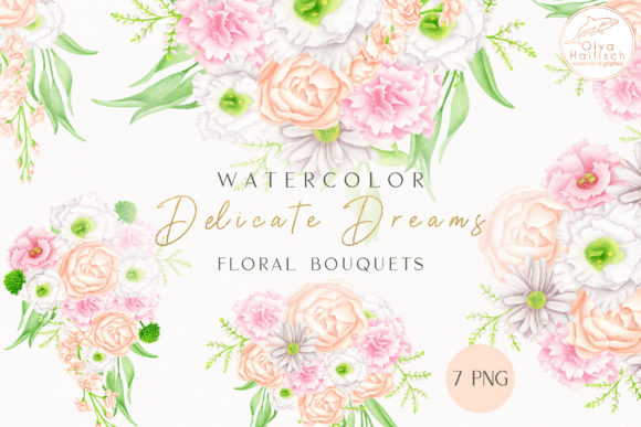 Review: Watercolor Bouquets Clipart for Embroidery
