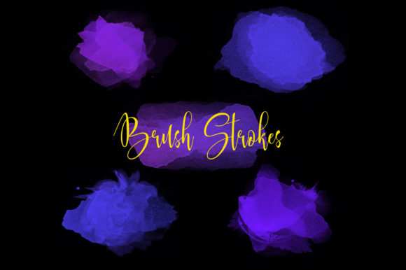 Watercolor Brush Strokes Vol- 3 Illustrations