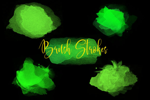 Watercolor Brush Strokes Vol-5 and Illustrations