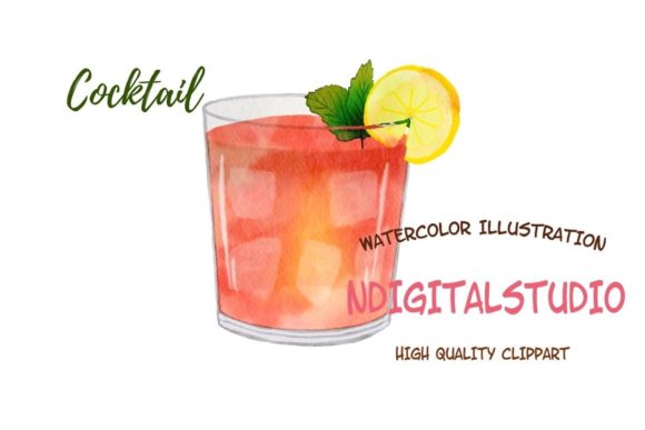 Watercolor Cocktail Clipart Png: Fresh Illustrations