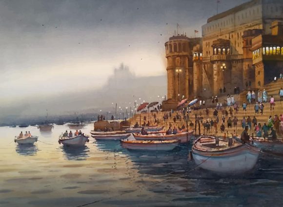 Watercolor Hand Drawn Tourist and Indust Illustrations