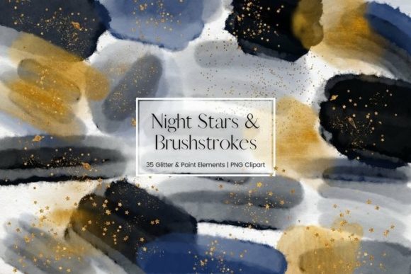 Watercolour Brushstrokes Clipart and Illustrations